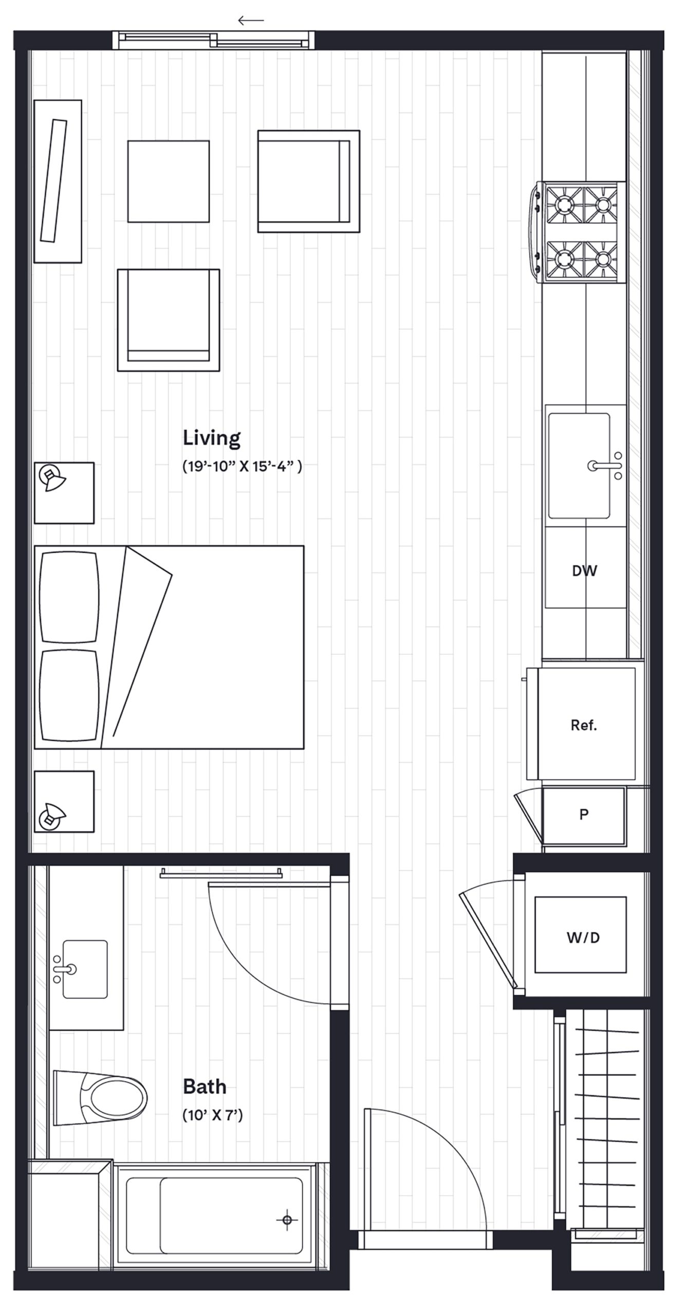 Spacious Studio, 1, 2 & 3 Bedroom Floor Plans | Alexan Marmont